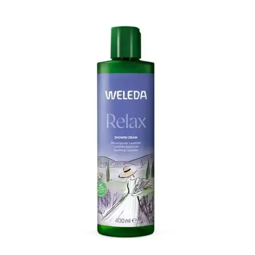 Weleda Relax Lavender Body Wash in Clear