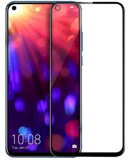 Fusion Full Glue 5D Tempered Glass Aizsargstikls Pilnam Ekrānam Huawei Honor 20 | Honor 20 Pro | Nova 5T Melns