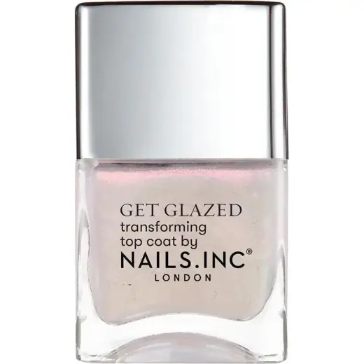 Nails.Inc, Smalto per Unghie, - Better on Top Get Glazed (Transforming Top Coat) 14 Ml