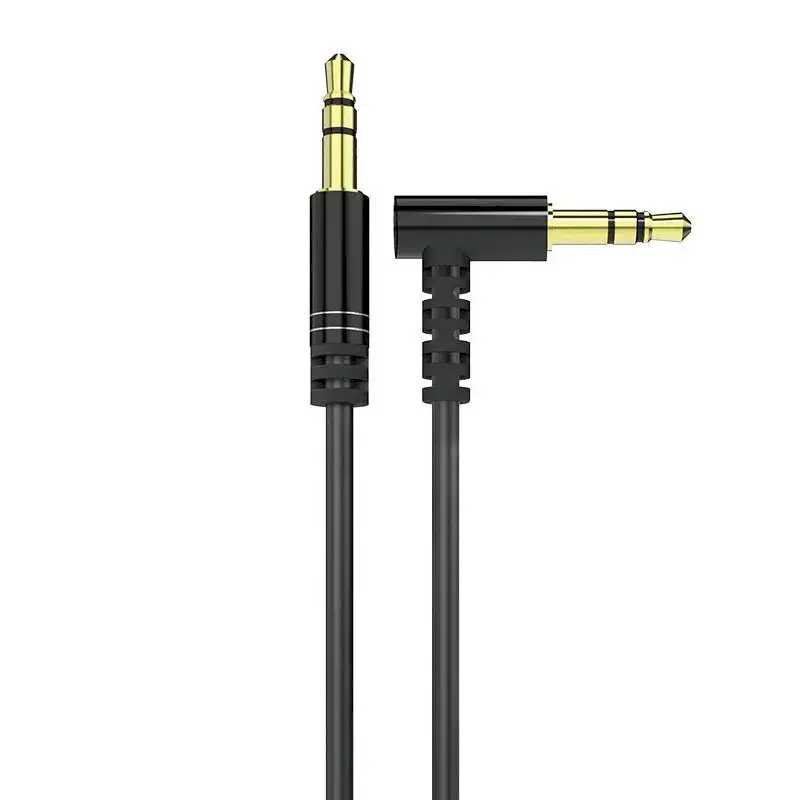 Dudao angled cable AUX mini jack 3.5mm 1m cable black (L11 black)