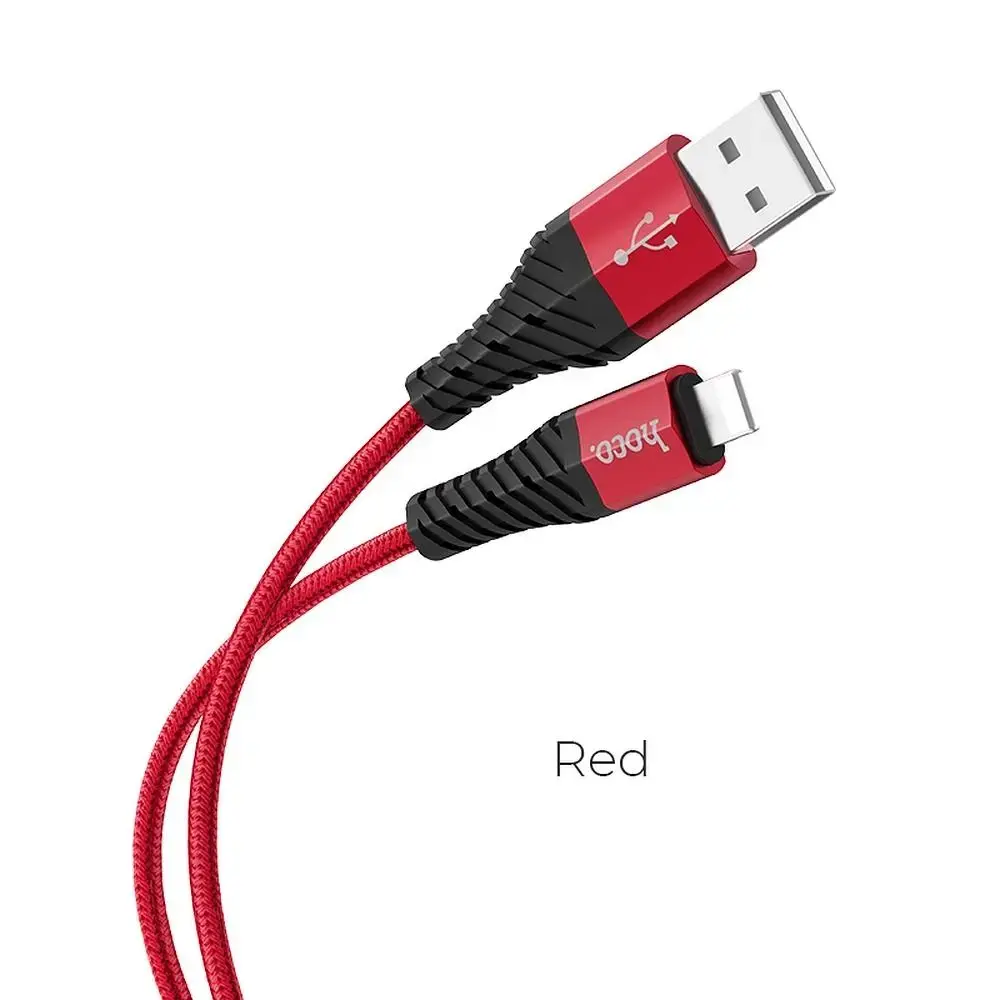 Cable USB A to Lightning Hoco 2,4A 1 m X38 red