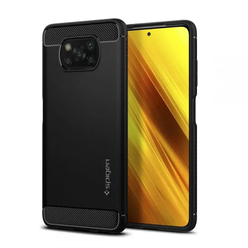 Spigen RUGGED ARMOR XIAOMI POCO X3 PRO|X3 NFC MATTE BLACK