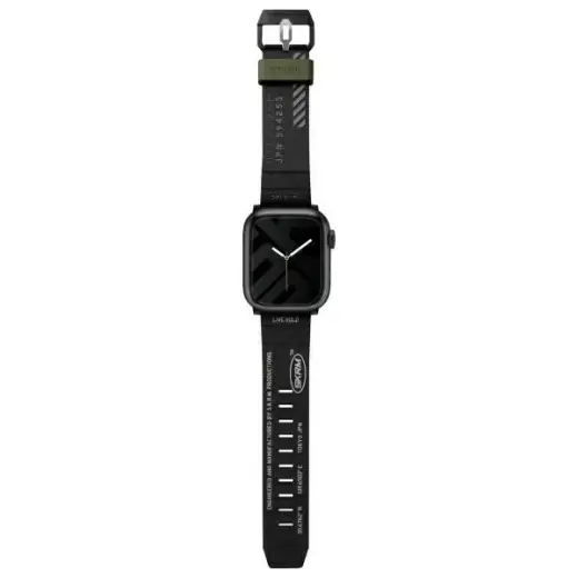 Skinarma Shokku viedpulksteņa siksniņa priekš Apple Watch (42/44/45 mm) | silikons | melna