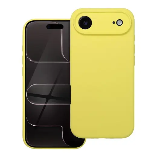 Silicone 2mm maciņš telefonam iPhone 17 Air dzeltens