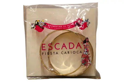 Escada, Summer Limited Edition - Fiesta Carioca, Base Metal Bracelet, Gold, For Women