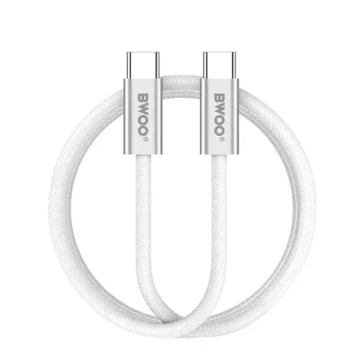 BWOO BO-X317C-C data transfer and charging cable | USB-C to USB-C | 240W | 1m | white