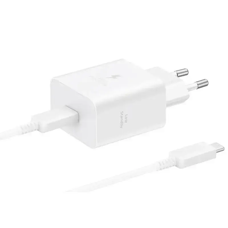 Samsung T4511 tīkla lādētājs | 45W | PD | USB-C | ar USB-C uz USB-C vadu komplektā | balts