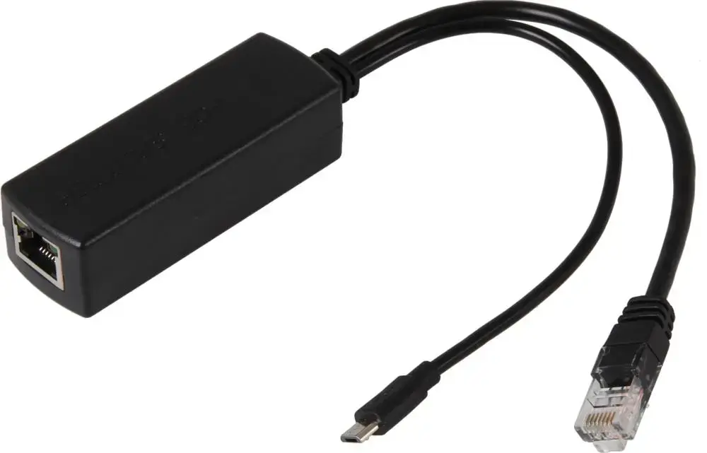 Joy-iT Power over Ethernet (PoE) Splitter microUSB