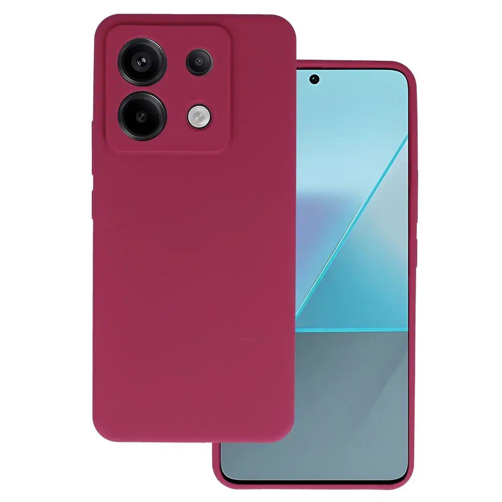 Silicone Lite Case for Xiaomi Redmi Note 13 Pro 5G burgundy