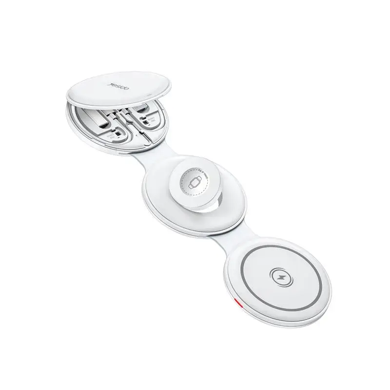 YESIDO INDUCTIVE CHARGER DS29 15W 5IN1 + ACCESSORIES SET WHITE