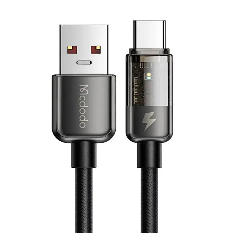 Mcdodo CA-3151 data transfer and charging cable | USB-A to USB-C | 66W/100W | with LED display | 1.2m | black