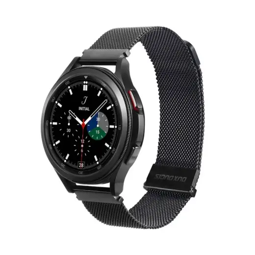Dux Ducis Milanese универсальный ремешок для умных часов (22 mm) | из нержавеющей стали | чёрный