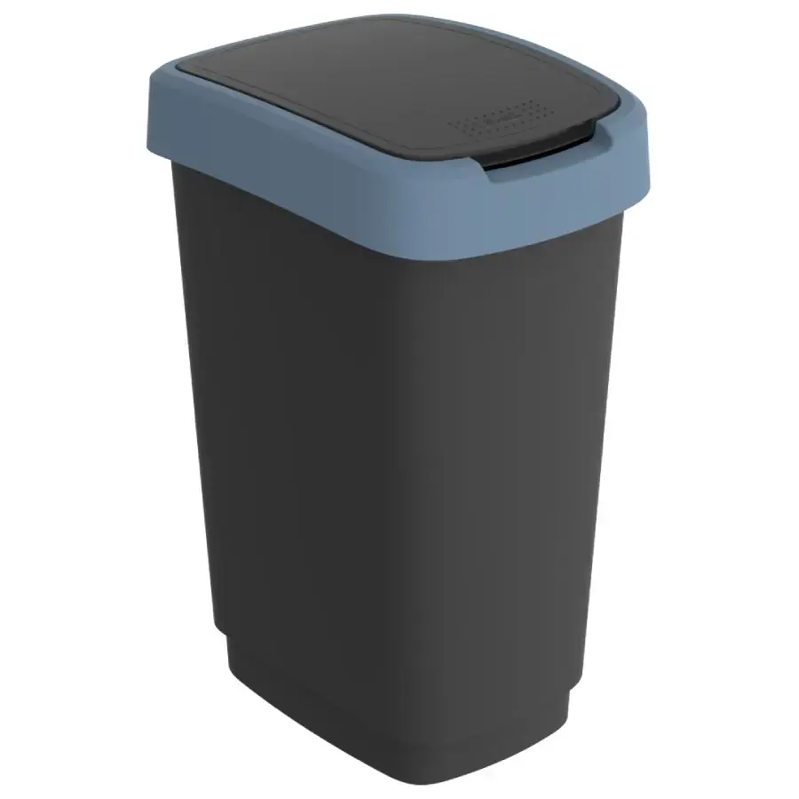 Atkrit.konteiners 25L Twist, melns/zils