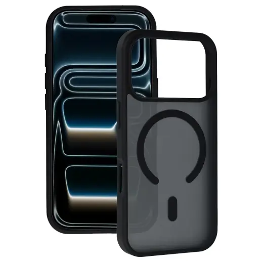 Tel Protect Aura Matte telefoni ümbris MagSafe toega iPhone 17 Pro must