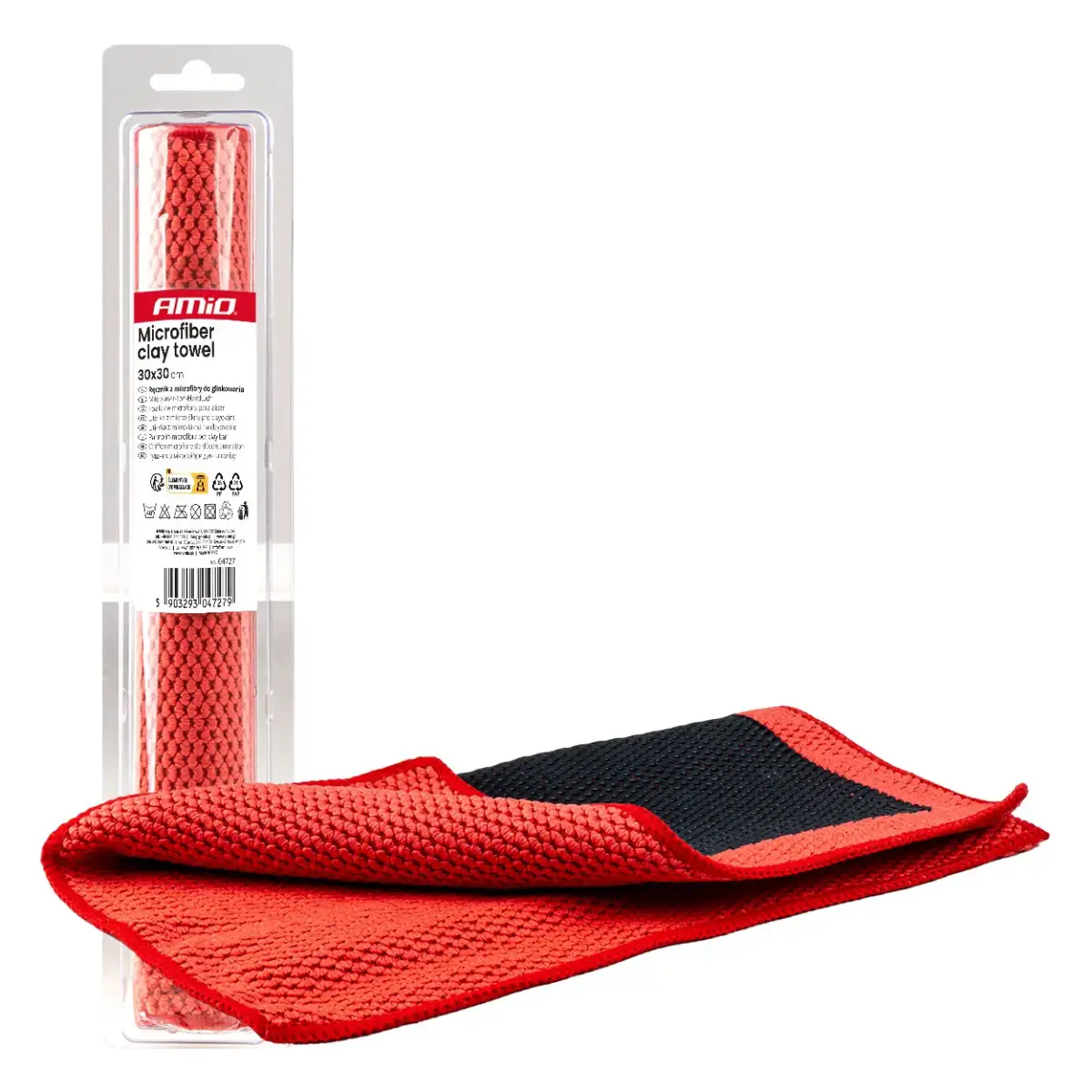 Microfiber clay towel 30x30cm AMIO-04727