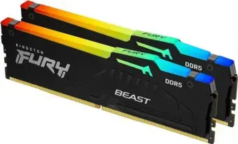 Kingston RAM FURY Beast RGB - 32 GB (2 x 16 GB Kit) - DDR5 6400 DIMM CL32