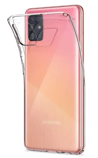Fusion Ultra Back Case 0.3 mm Izturīgs Silikona Aizsargapvalks Priekš Samsung A715 Galaxy A71 Caurspīdīgs