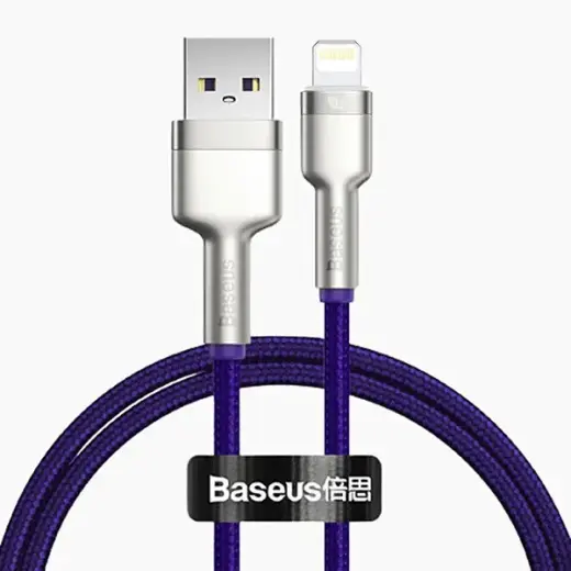Baseus Cafule Series data transfer and charging cable | USB-A to Lightning | 12W | 1m | purple