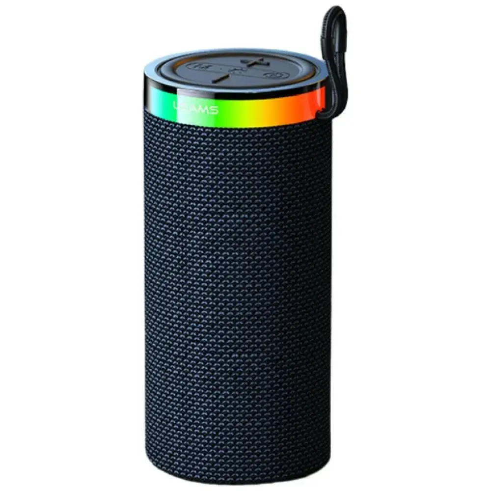 USAMS YX018 Portable Bluetooth 5.4 Wireless Speaker  Black