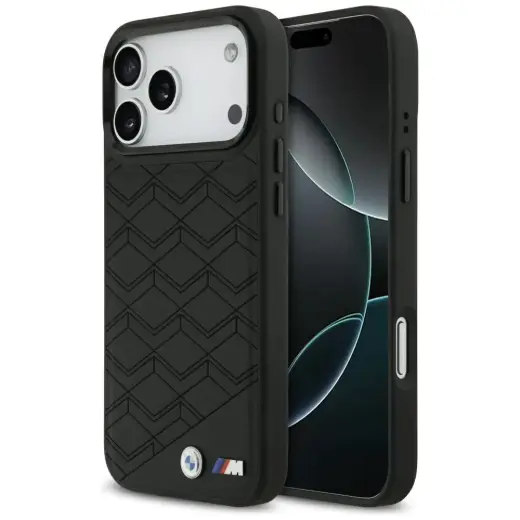 BMW M Shape Logo telefoniümbris MagSafe toega, mudelile iPhone 17 Pro Max, must
