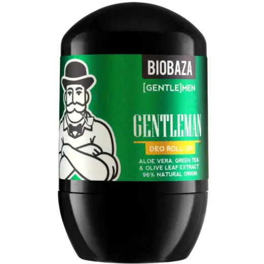 Biobaza, Gentlemen, Aloe Vera, Anti-Perspirant, Deodorant Roll-On, For Men, 50 ml