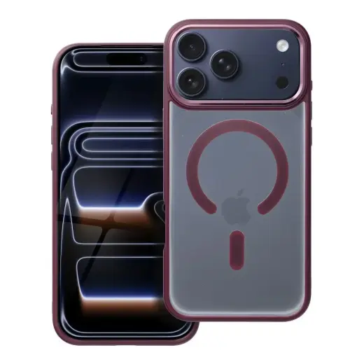 Matte Mag Cover maciņš ar MagSafe atbalstu telefonam iPhone 17 Pro Max sarkans