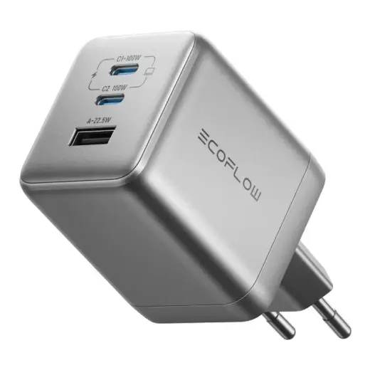 EcoFlow RAPID Pro travel charger | 100W | GaN | USB-C, USB-A