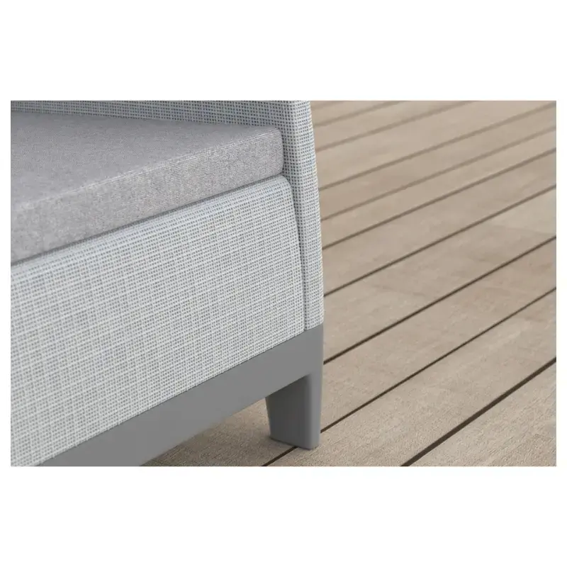 Dārza mēbeļu komplekts Scandi Forma Balcony Set gaiši pelēks/tumša tērauda pelēks