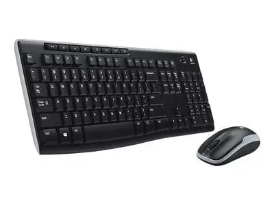 Logitech Keyboard and Mouse Set MK270 - US Layout - Black