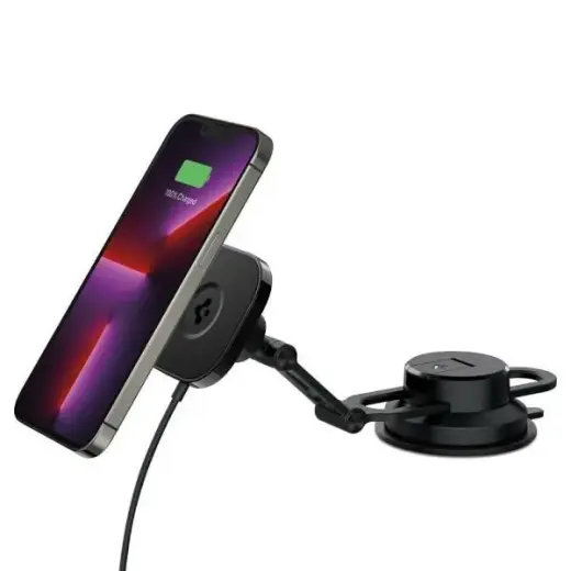 Spigen Onetap Pro 3 Magnetic Magsafe Uchwyt samochodowy z bezprzewodowym ładowaniem ITS35W-3 black ACP04629