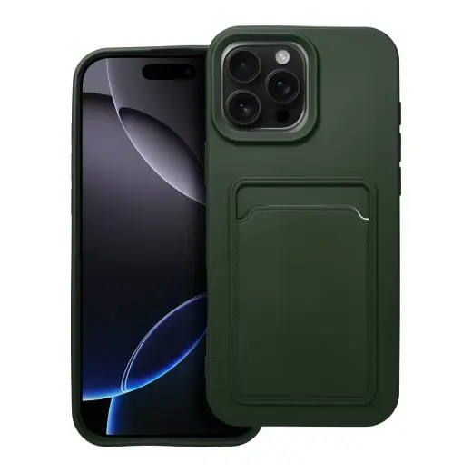 Case for iPhone 16 PRO MAX Card Case zielony