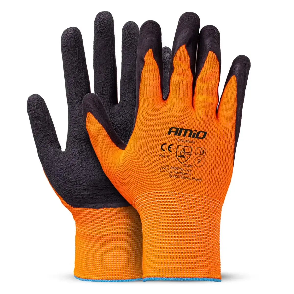 PE Latex foamsafety gloves 4 pcs Size 9 (2 pairs), 2132X AMIO-04640