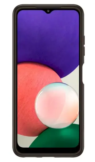 EF-QA226TBE Samsung Soft Clear Cover for Galaxy A22 5G Black