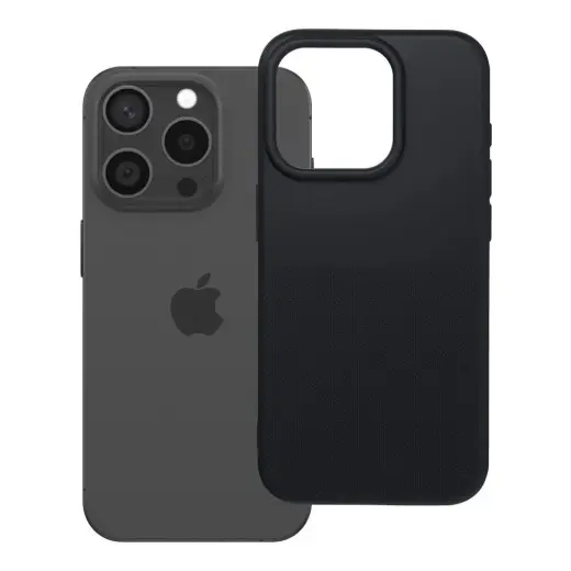 Easy Dual telefono dėklas iPhone 15 Pro juodas