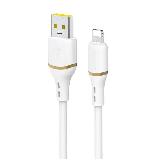 Dudao L25L duomenų perdavimo ir įkrovimo laidas | USB-A į Lightning | 30W | 1m | baltas
