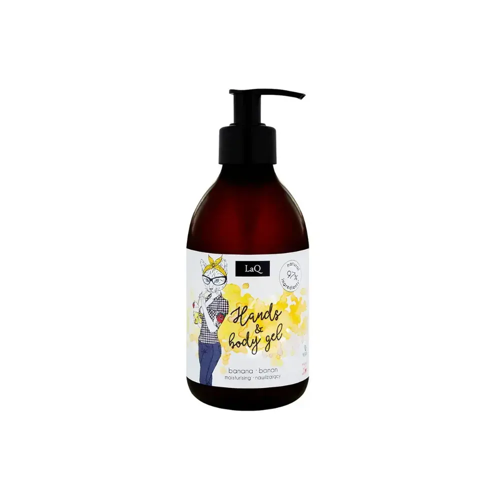 LaQ, Banana, Cleansing & Hydrating, Shower Gel, Sensitive, 300 ml