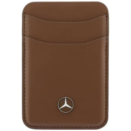 Magnetic Card Wallet Mercedes Leather camel