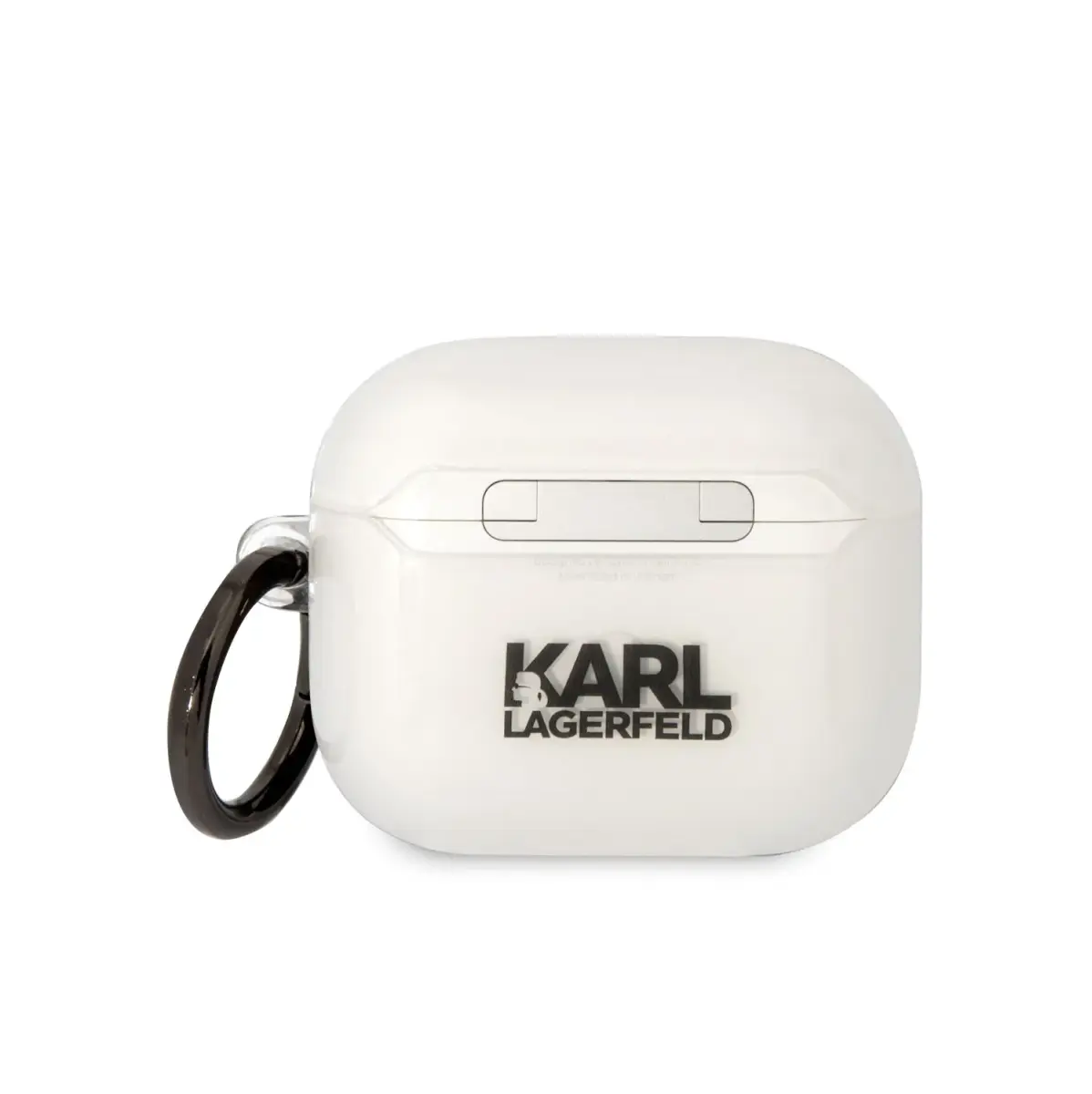 Karl Lagerfeld 3D Logo NFT Karl Head TPU Case for Airpods 3 White