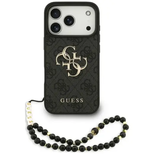 Case Guess 4G Strap 4G Classic Logo for iPhone 18 Pro / 17 Pro black