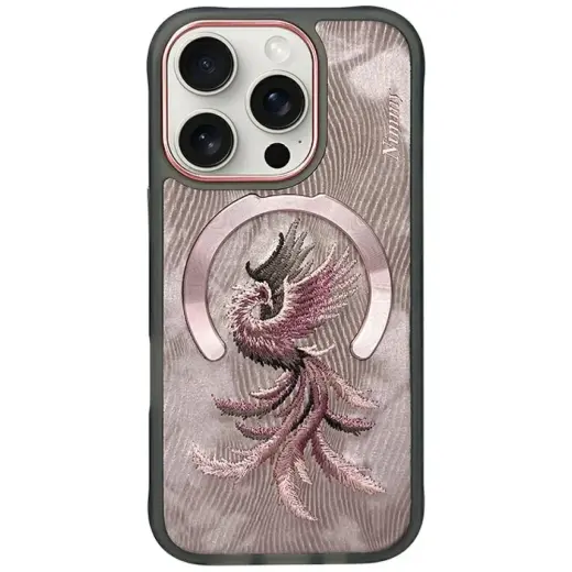 Nimmy Magnetic Fantasy Animal phone case for iPhone 16 Pro rose gold