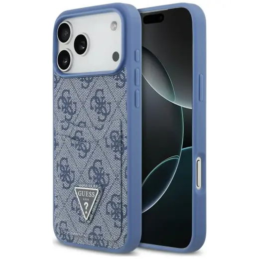 Case Guess 4G Double Card Triangle for     iPhone 18 Pro Max / 17 Pro Max blue