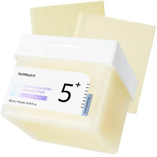Numbuzin, No.5 Vitamin-Niacinamide Concentrated, Antioxidant, Cleansing Pads