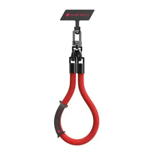 Audi uniwersalna smycz do telefonu 28cm 8mm czerwony|red AUS-HSL10-RSQ|D1-RD
