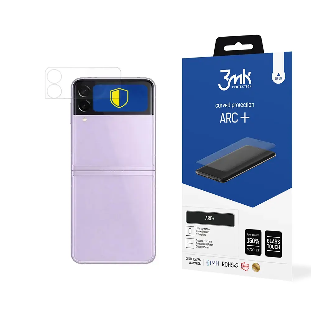 3mk ARC+ aizsargplēve telefona ekrānam Samsung Galaxy Z Flip 3 (F711) (saderīgs ar pirksta nospieduma sensoru)