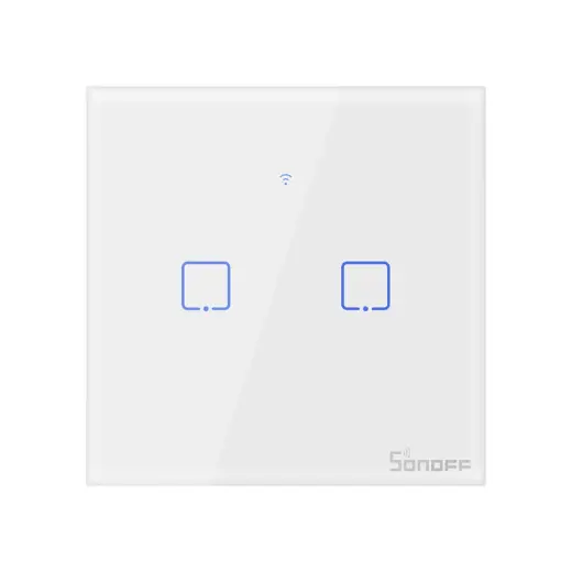 Išmanusis Wi-Fi liečiamas sieninis jungiklis Sonoff T0EU2C TX