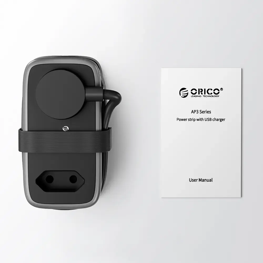 Orico AP3 65W GaN 6in1 Power Strip 2x AC + 2x USB-A + 2x USB-C - Black