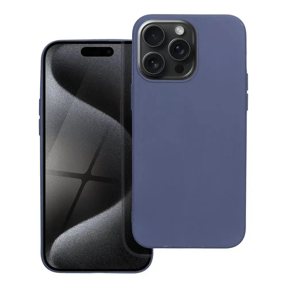 MATT maciņš telefonam iPhone 15 Pro Max zils