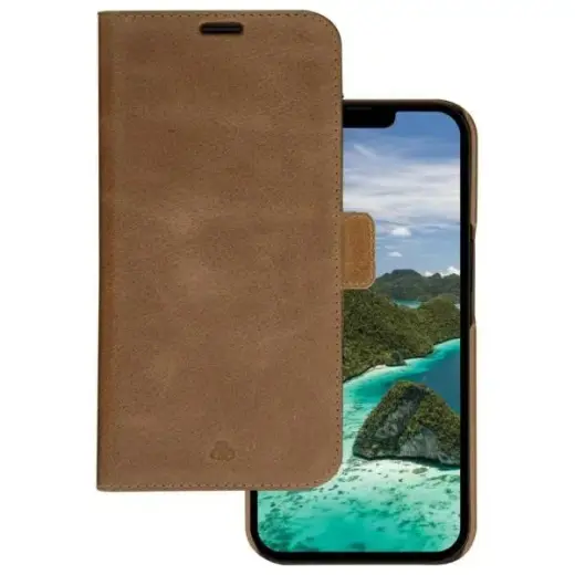 Etui dbramante 1928 Lynge 2w1 Wallet do  iPhone 14 Pro brązowy/brown