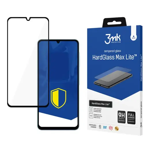 3mk HardGlass Max Lite tempered glass for phone Samsung Galaxy A06 black