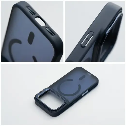 Forcell F-Protect Smoke Hybrid Premium telefoni ümbris MagSafe toega iPhone 17 Pro Max | iPhone 18 Pro Max tumesinine